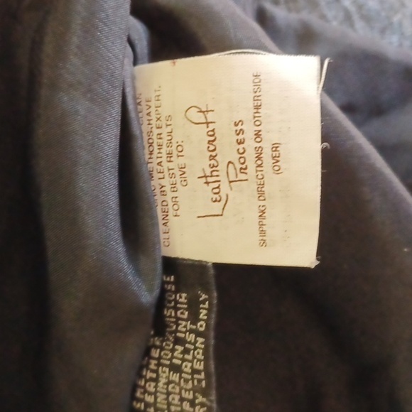 OUTERBOUND BY HMS. CROPPED LEATHER MOTOR CYCLE JACKET - Picture 10 of 10